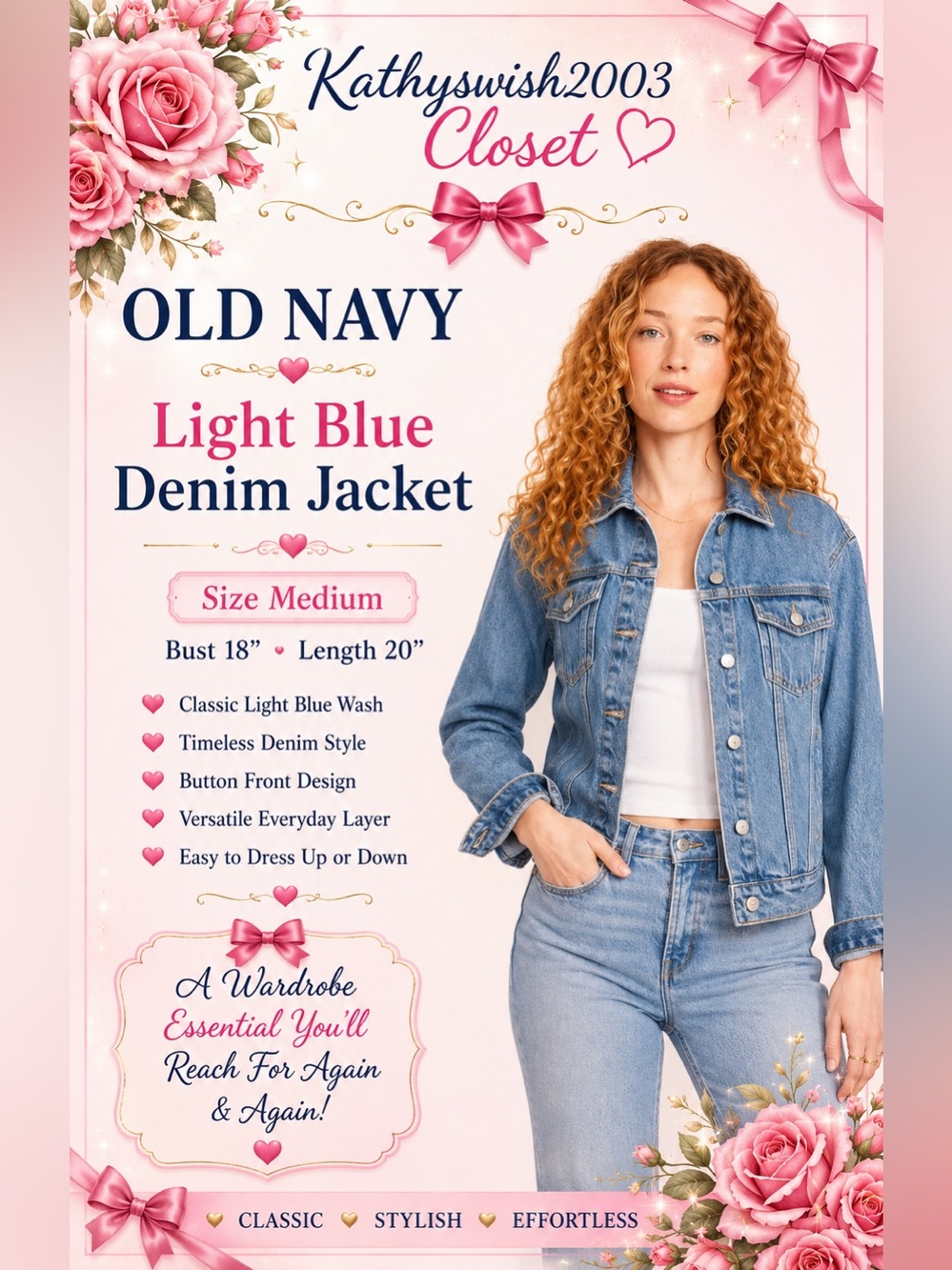 Old Navy Light Blue Denim Jacket